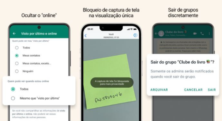 WhatsApp lan&ccedil;a atualiza&ccedil;&otilde;es que prometem mais privacidade ao usu&aacute;rios - Foto: Divulga&ccedil;&atilde;o/WhatsApp