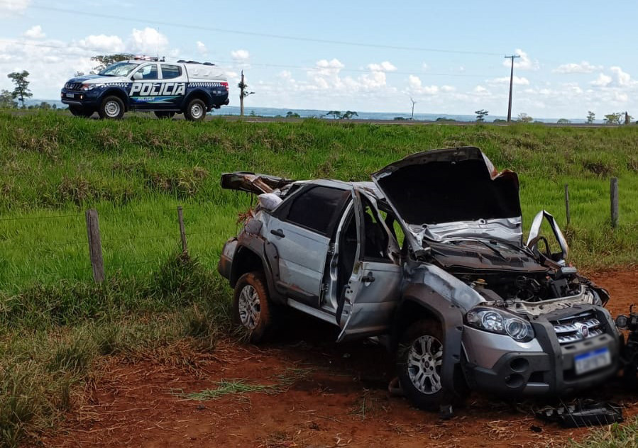 Homem morre em capotamento na MS-395 entre Bataguassu e Anaurilândia