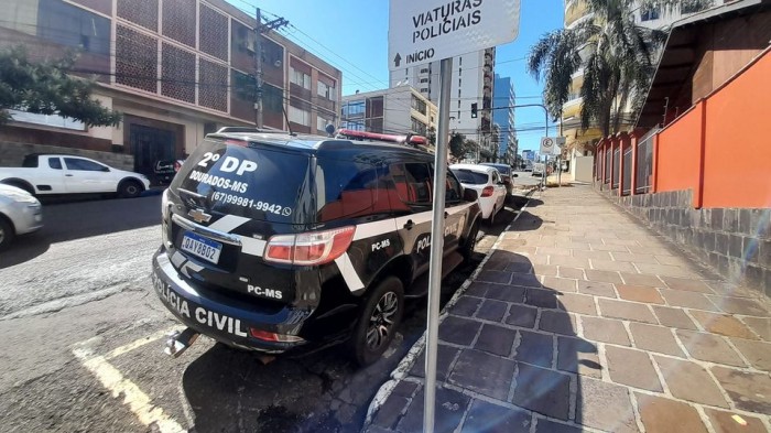 Viatura da Delegacia de Dourados em Passo Fundo (RS) - Foto: Polícia Civil/Divulgação