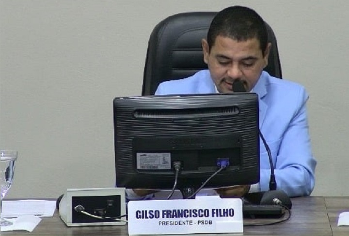 O vereador e presidente da C&acirc;mara Gilson Francisco Filho (PSDB), conhecido como Gilso Carrapicho - Foto: Redes sociais
