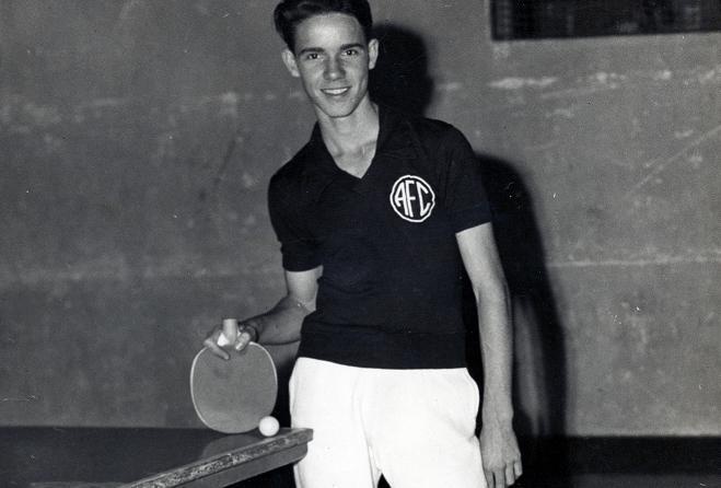 Zagallo com a camisa do America-RJ, seu primeiro clube - Foto: Arquivo pessoal